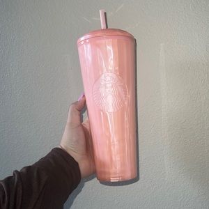 Starbucks pink pearl dome lid venti tumbler